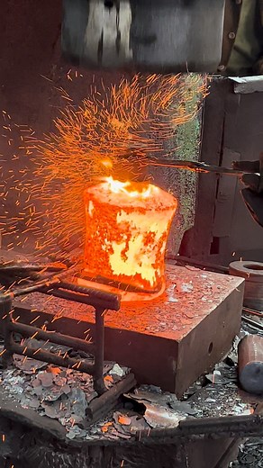 28K views · 221 reactions | Inside the forging factory Forging Steel by Hand – The True Art of Strength! #machine #forging #process #blacksmith #fblifestyle | Inside the factory | Facebook