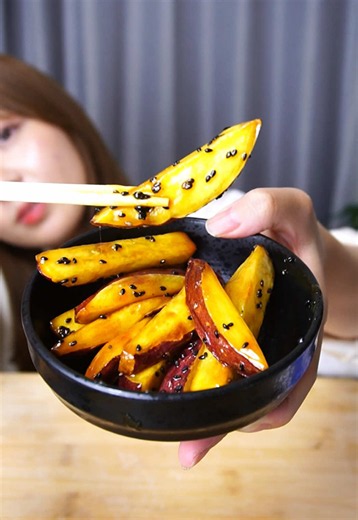 さつまいもを世界風アレンジして食べ比べ🍠🍂 #asmr #mukbang #sweetpotato #食欲の秋 #さつまいもアレンジ | sweet potato