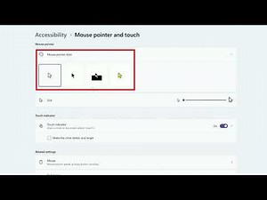 Windows 11 - How to Change the Mouse Pointer Size and Color