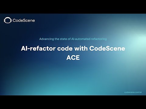Refactoring using AI | Improve Code Quality with CodeScene Ace | AI Coding Assistant