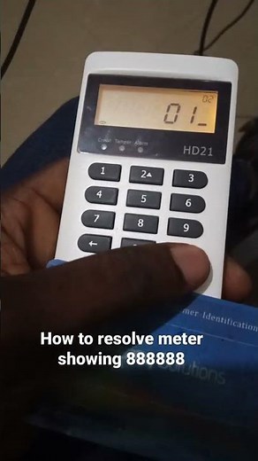 How to resolve EDMI meters showing 8888888 as error code.