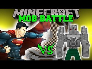 SUPERMAN VS DOOMSDAY - Minecraft Mod Battle - Mob Battles - Minecraft Mods
