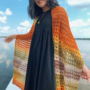 Crochet Wrap Pattern: How to crochet a shawl wrap