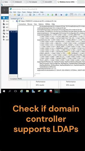 Check if domain controller supports LDAPs#techvideo #activedirectory