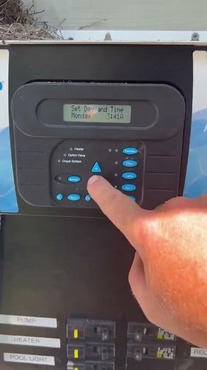 How to set time and the timer on a Hayward Aqua Plus or Aqua Logic