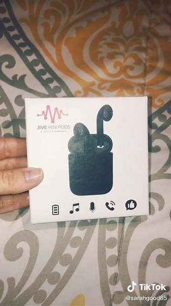 Jive mini pods review 10/10 BONUS they are compatible with both Apple and Android phones!#foryou #momsoftiktok #momsover30 #earpods #reviews