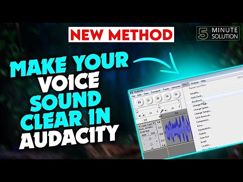 How To Make Your Voice Sound Clear In Audacity 2025