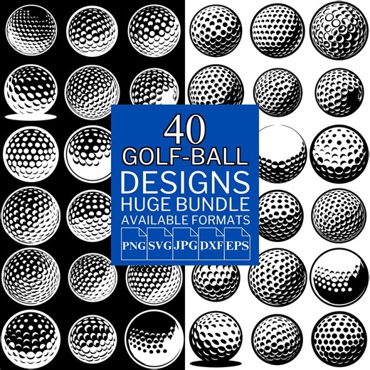 Golf Ball SVG Bundle: Vector Clipart Designs for Cricut & Silhouette (digital Download) - Etsy Canada