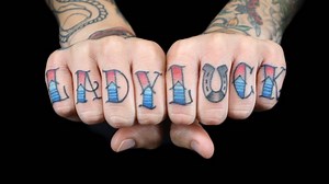 From custom fonts that no one saw coming to totally illegible text, here’s a look at the highs and lows of Ink Master lettering tattoos. | Ink Master
