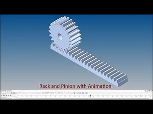 Rack and Pinion with Animation (Solid Edge Tutorial)