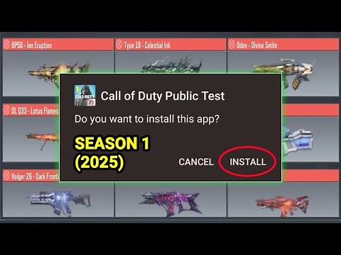 NEW UPDATE FOR TEST SERVER FOR SEASON 1 IN COD MOBILE (2025)