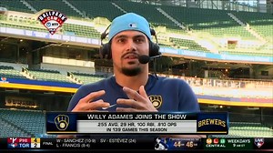 36K views · 827 reactions | "Are you sure you want me? Because I'm going to go deep if I go up there."  Willy Adames joins MLB Tonight to tell a hilarious fan interaction story and talk about the Brewers' team chemistry! | MLB Network | Facebook