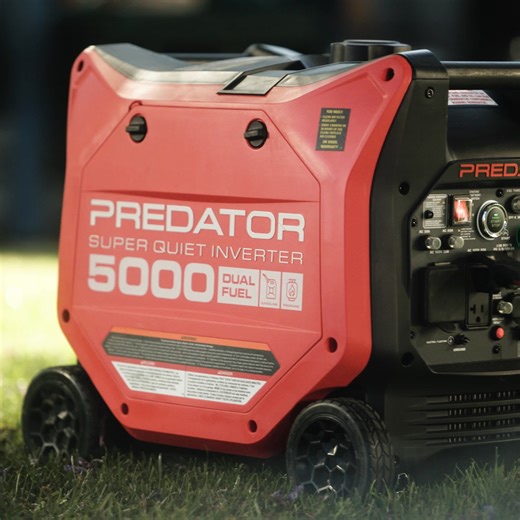 Never run out of power with our top-rated PREDATOR generators. Shop traditional portable generators, super-quiet inverter generators, and even multi-fuel generators—ideal for the home, jobsites, and outdoor recreation. As good as the best for a whole lot less. | Harbor Freight