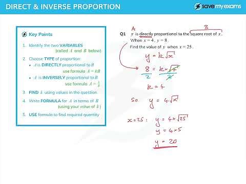 Direct & Inverse Proportion Explained (with example Qs) - IGCSE and GCSE Maths
