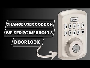 How to Change Code on Weiser Powerbolt 3 Door Lock