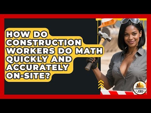 How Do Construction Workers Do Math Quickly And Accurately On-site? - Construction Jobs
