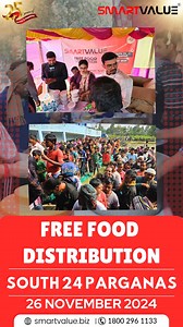 10K views · 711 reactions |  Spreading Smiles, One Meal at a Time  SmartValue is conducting Free Food Donation Drives all over India We are bringing hope, happiness, and nourishment to those in need, proving that every small act of kindness can create a ripple of change.   Be a part of this journey as we give back to the community and make a difference together!  | SmartValue Limited | Facebook