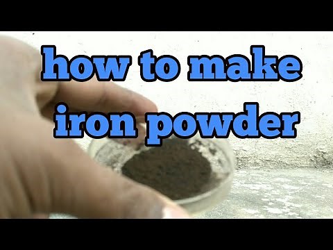 Make iron powder by electrolysis