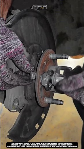 Best Replacing wheel bearing at auto repair with efficient working tool puller