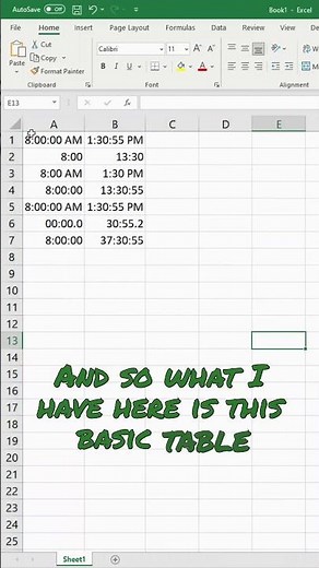 How to Change Time Format in Excel