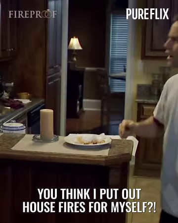 In an attempt to save his marriage, a firefighter uses a 40-day experiment known as "The Love Dare." "Fireproof" is streaming now on Pure Flix: [https://bit.ly/3vFW6Qs] | Great American Pure Flix