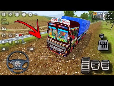 LORRY DRIVING MOD IN OFFROAD GAMEPLAY | BUS SIMULATOR INDONESIA GAME | LORRY MOD