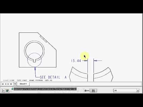 Creating an Auxiliary view : PTC Creo