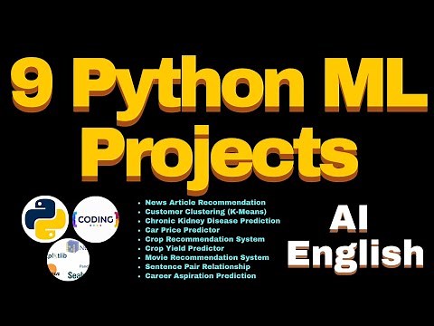 9 Machine Learning Projects Implementation | Complete ML Projects Using Python & Scikit-Learn