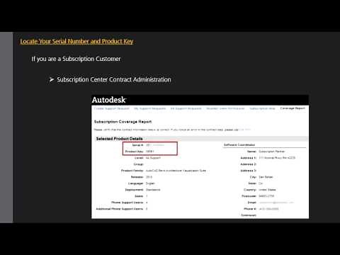 Locate Serial Number and Product Key for AutoCAD 2014