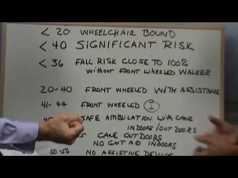 How to Interpret the Berg Balance Scale (Test)