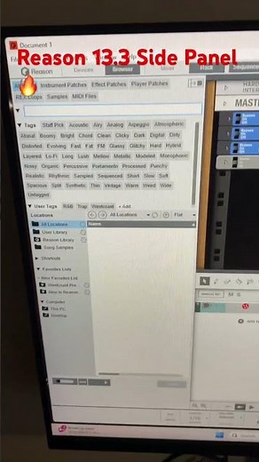 Reason 13.3 - Side Panel Browser is Back! #reason studio #reason workflow #reason rack plugin
