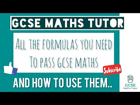 All the GCSE Maths Formulas and How to use Them!! | Higher & Foundation | Edexcel, AQA, OCR, WJEC