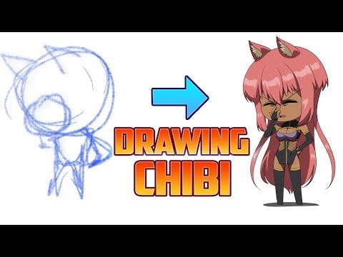 How to draw Chibi Art | Turning Nyx from Vaygren LT into a Cute Chibi!