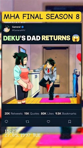 DEKU'S DAD RETURNS 😱😅 | #myheroacademia #edit #mha #amv #anime