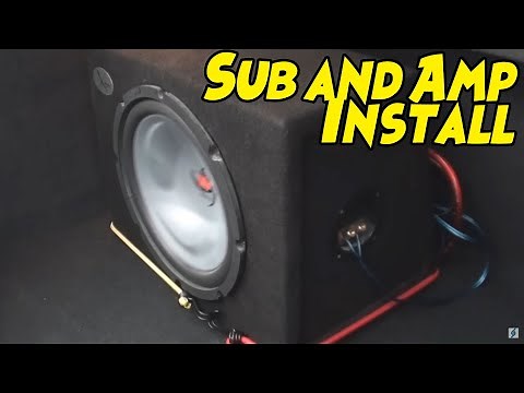 How To Install A Subwoofer And Amplifier In 5 Minutes!