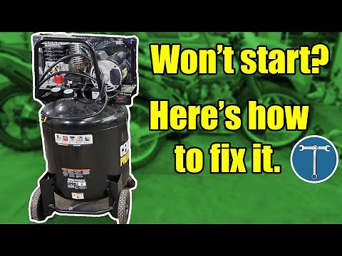 How to diagnose an air compressor that won’t start. Fixing a Harbor Freight compressor