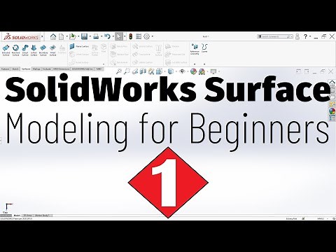 SolidWorks Surface Modeling Basics Tutorial for Beginners - 1