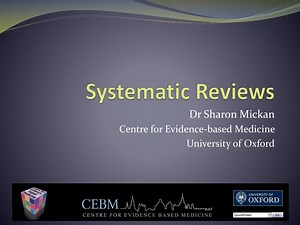 Systematic Reviews - SlideServe