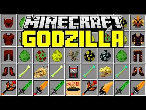 GODZILLA MINECRAFT MOD | Fight Godzilla, King Kong, Mothra | Minecraft Mods