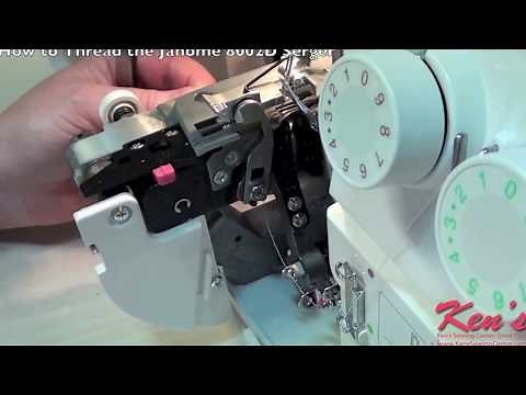 How to thread the Janome 8002D Serger