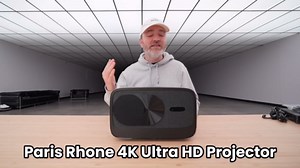 Paris Rhône Ultra 4K Projector,Native 4K Projector with WiFi 6 and Bluetooth 5.0,12w*2 3D Soundscape,600 ANSI Lumens, Android TV,Auto Focus/Keystone, Home Projector Compatible with iOS/Android/HDMI/TV
