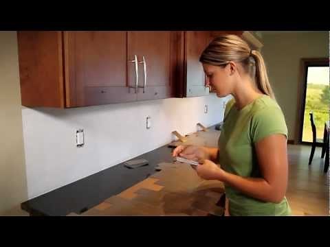 Metal Backsplash Tile Installation