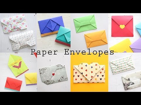 8 Easy Paper Envelopes | DIY Origami Tutorial | Ventuno Art