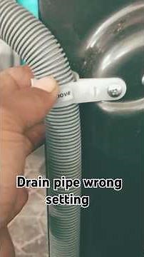 How high should the drain pipe be for a washing machine. How do you position a washing machine drain