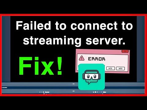 Streamlabs OBS Error "Failed to connect to streaming server" FIX!