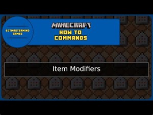 How To Commands [Ep.40] | Item Modifiers In Datapacks