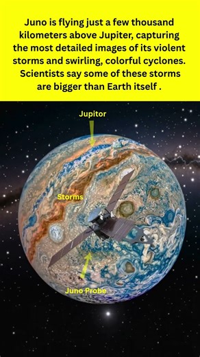 NASA Juno Captures MONSTER Storms on Jupiter #jupitor #junoprobe