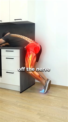 ⚡️ Sciatica Decompression 😨 Here are 3 spinal decompression exercises that will help your sciatic symptom centralize and slowly disappear from your leg. 1️⃣ Decompression Floss The prone decompression will help release the pressure from your lumbar discs and desensitize your sciatic nerve. 2️⃣ Wall Lateral Decompression This one will help increase the space in the side of your intervertebral discs reducing the pinch on your sciatic nerve roots! 3️⃣ Chair Decompression The chair decompression wi