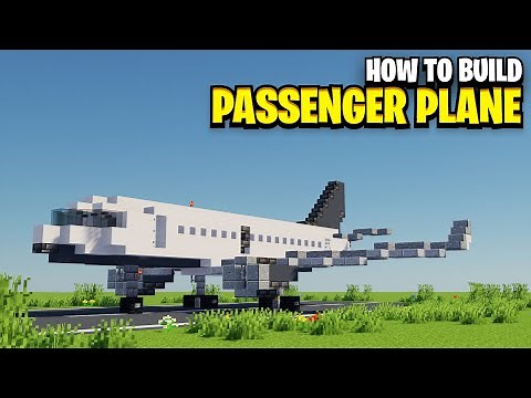 How To Build A PASSENGER PLANE In Minecraft! (Updated)