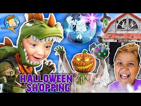 HALLOWEEN SHOPPING for Costumes with FUNnel Fam Vlog Vision (2018 Spirit Halloween Store Tour)